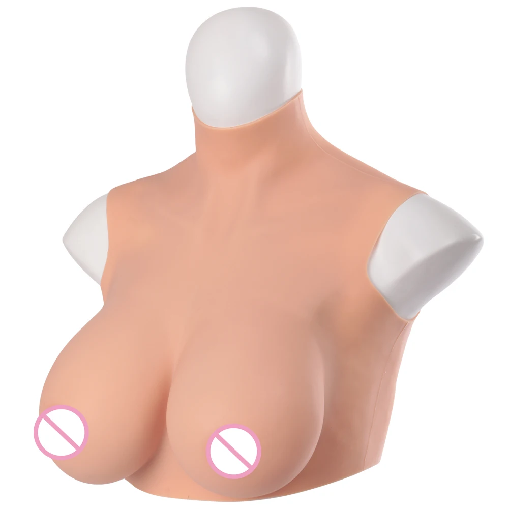 U-Charmmore Silicone Breast Forms Fake Artificial Huge Boobs for Crossdresser Transvestite Sissy Drag Queen Cosplay Chest