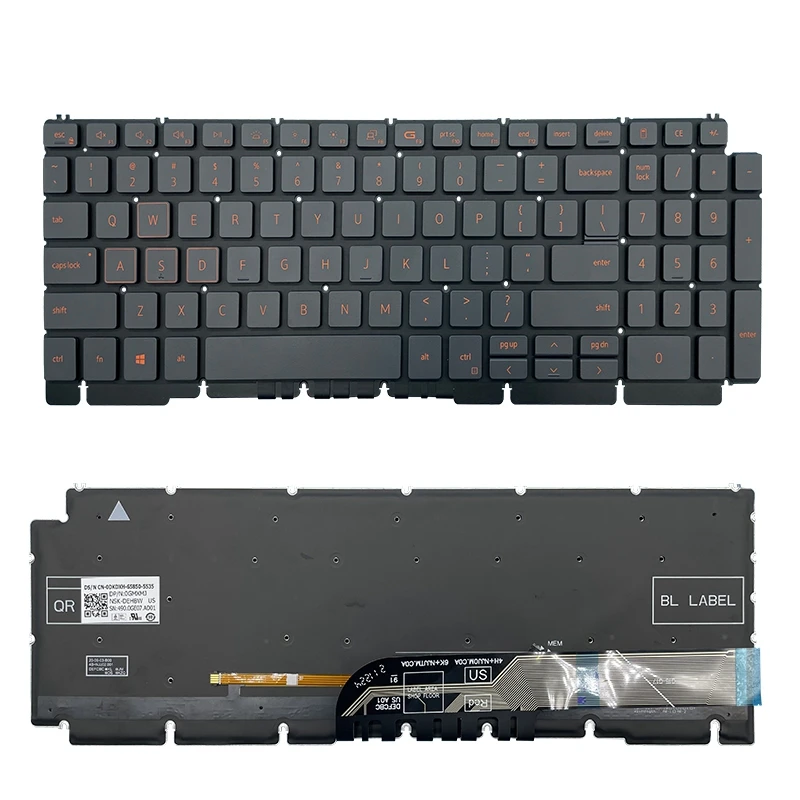 Imagem -01 - Rgb Red Backlit para Dell Edição Ryzen Teclado para Notebook Dell G15 5515 5520 5510 5511 0r2gpd 0thg34 0dkdxh Novo us rgb red backlit para dell edicao ryzen teclado para notebook dell g15 5515 5520 5510 5511 0r2gpd 0thg34 0dkdxh novo us 01