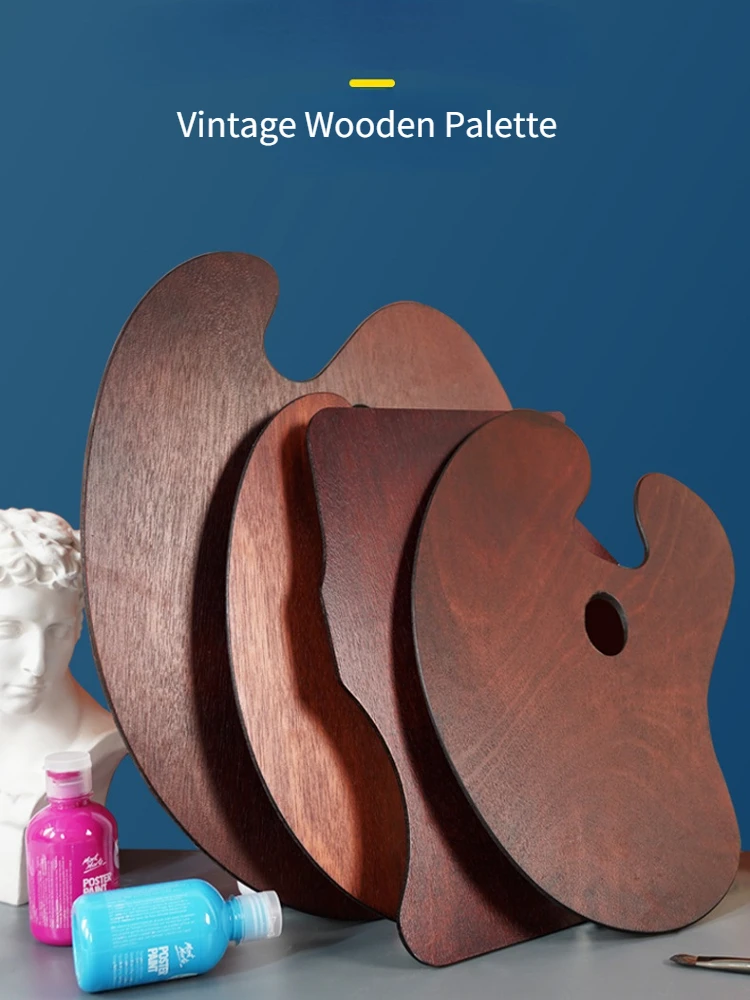 Tavolozza Per Pittura In Ceramica Bianca - Forma A Rosa Con Scanalatura A Cuore - Per Acquerello, Guazzo, Olio - Regalo Artista