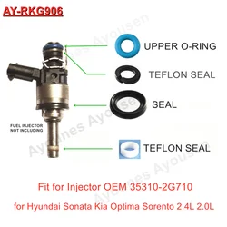 100sets/400pcs GDI Fuel Injector Repair Kits for Parts#35310-2G710 for Hyundai Sonata Kia Optima Sorento2.4 2.0