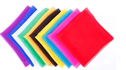 20pcs Magic Silk Scarves (15x15cm,10 Color Available) Used for Appearing Vanishing Magic Tricks Close Up Stage Accessories Props