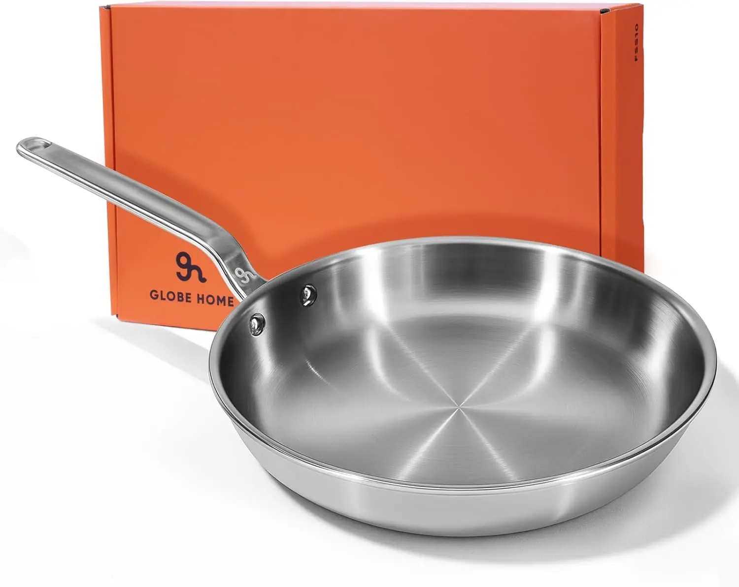 

Five-layer stainless steel-clad aluminum core frying pan, professional-grade cookware