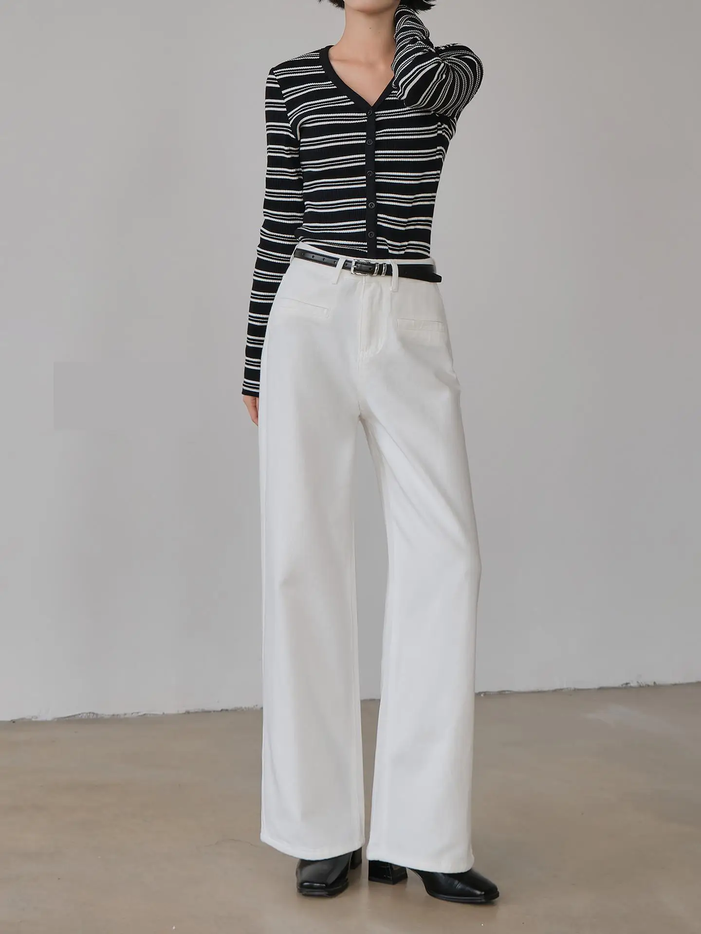 Zhisilao novo sólido branco perna larga calças de brim retas mulheres vintage casual y2k calças jeans streetwear 2025