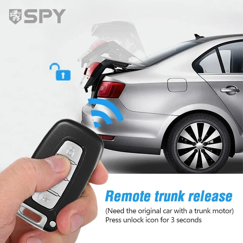 

SPY One Way Car Security Remote Starter Pke Engine Start Stop System Car Anti Theift Alarm Car Key Fob