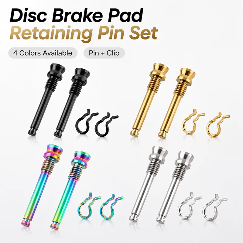 1/2PCS Bicycle Disc Brake Pad Retaining Pin Set 31mm Lightweight Alloy Caliper Pad Locking Bolt Safety Clip for MTB Road Bike