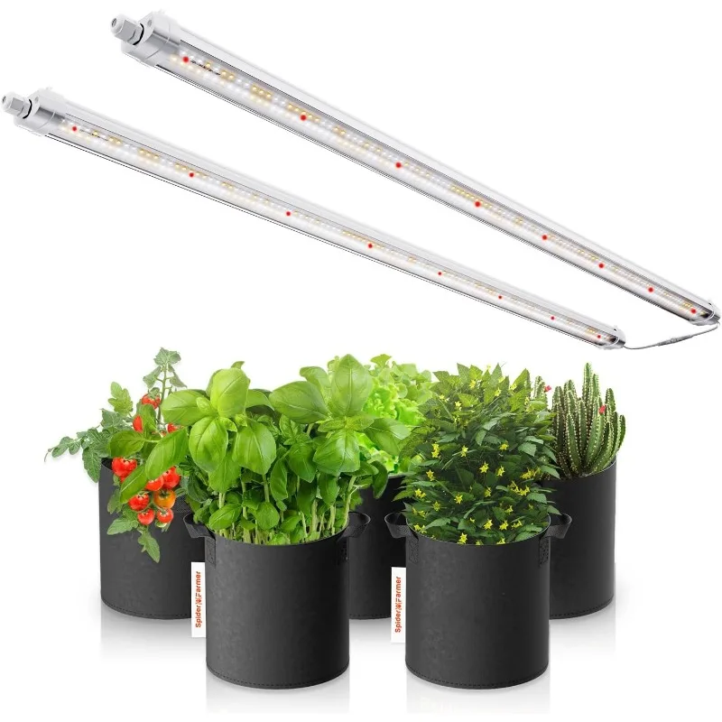 

Grow Lights, 3.6ft Sunlike Full Spectrum Waterproof Plant Growing Lamp Linkable for Indoor Plant Shelve