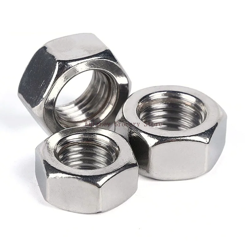 M1.6-M30Pure Titanium GR2 Hexagon Nuts Titanium Alloy Outer Hex Ti micro small Hand Environmental Nut