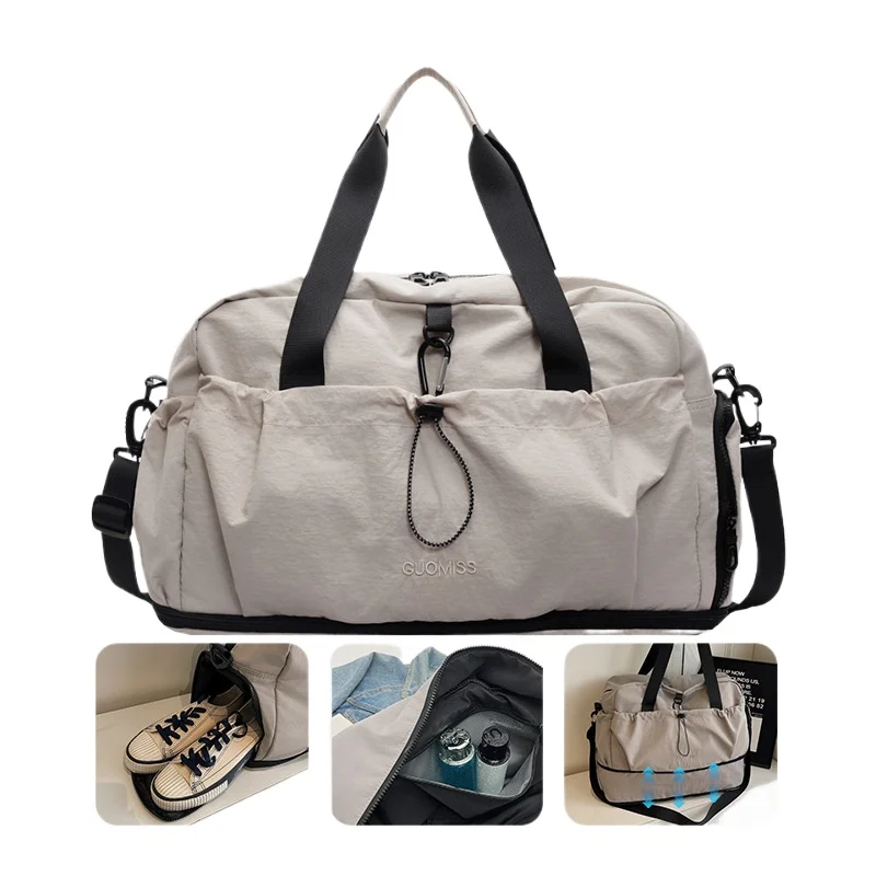 Waterproof Dry Wet Separate Gym Bag for Men Women Couple Travel Tote Expandable Simple Casual Duffle bags Дорожные сумки bolsas