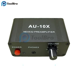 NE5532 Preamplifier Board Stereo Music Audtio Headphone Speaker Subwoofer Phone Power Amplifier RCA 3.5mm Volume Control