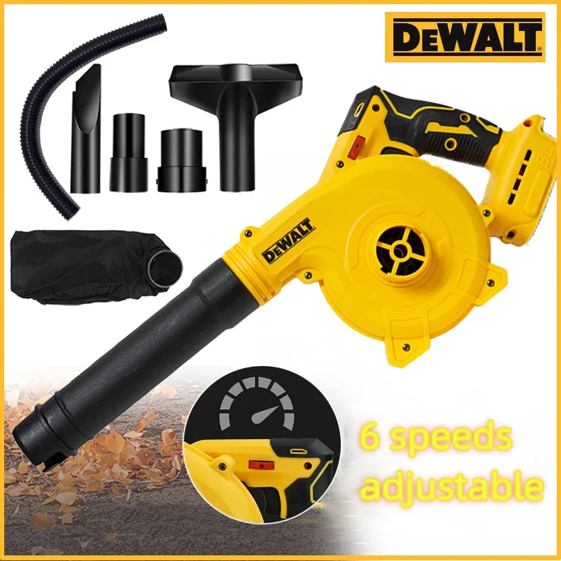 DeWalt Brushless Lithium Electric Hair Dryer High Wind Multifunctional Household Car Portable Electric Blower for Dewalt Battery