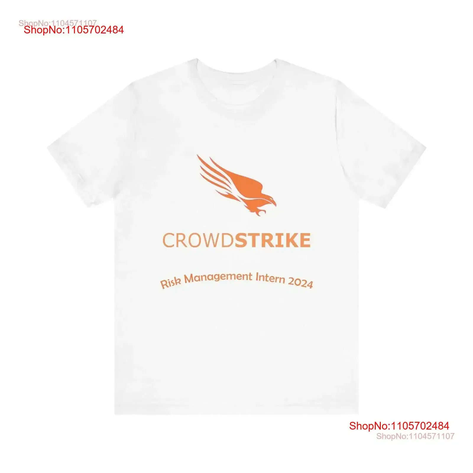 Crowdstrike Risk Management Intern T Shirt vintage Washed graphic streetwear Comfortable Casual fashion designer clothes