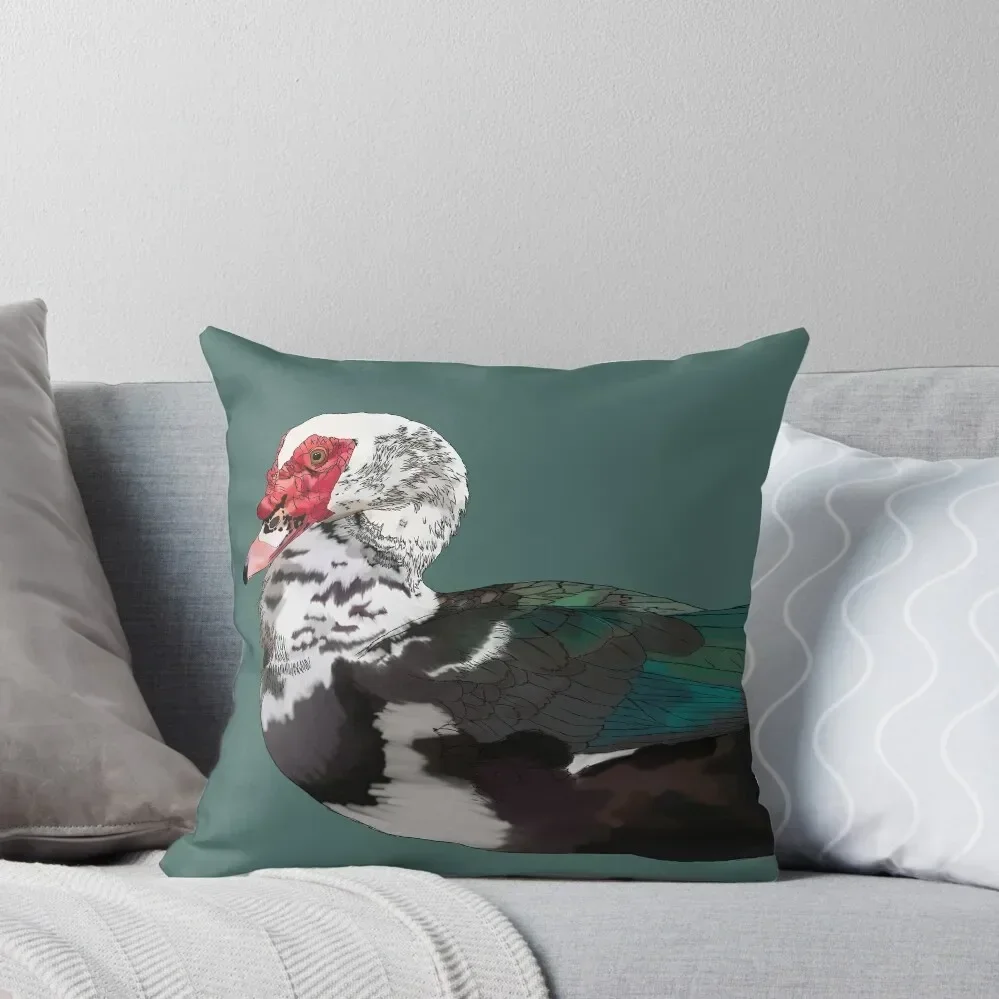 

Muscovy duck Throw Pillow Decorative Cushions luxury covers Cushions For Children Couch Cushions pillow