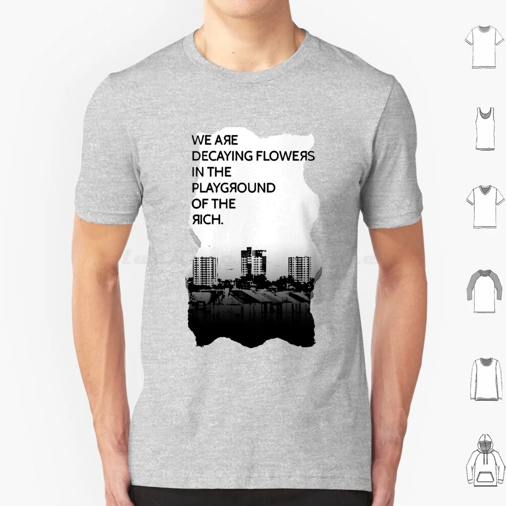 Camiseta de algodón con estampado DIY de Decaying Flowers para hombre y mujer, Manic Street Preachers, Manic Band