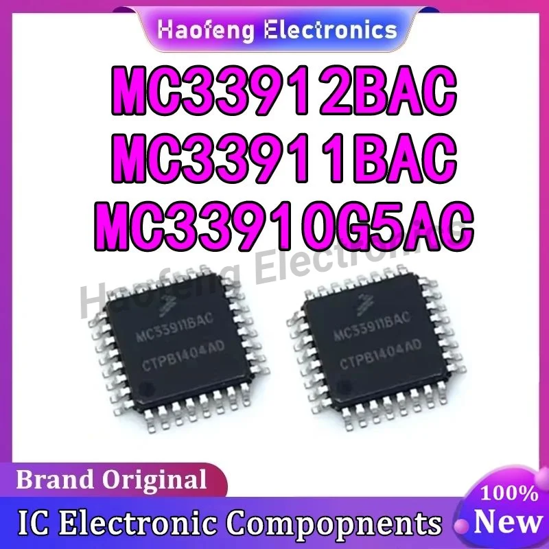 5PCS MC33911BAC MC33912BAC MC33910G5AC QFP IC Chip in stock