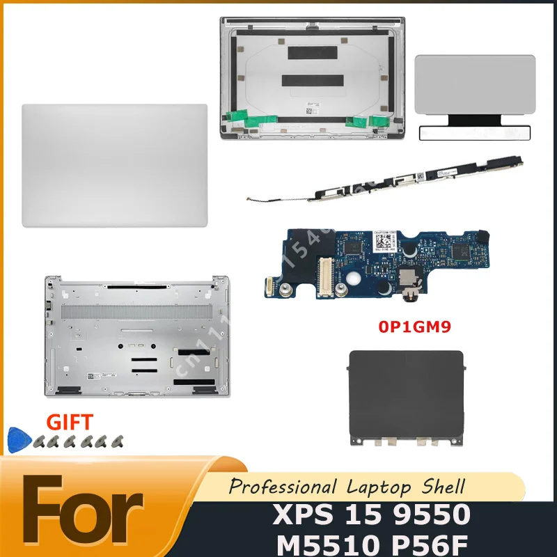 Replacement part for the Screen Back Cover Touchpad screen cable Camera audio Bottom New Laptop For XPS 15 9550 M5510 P56F