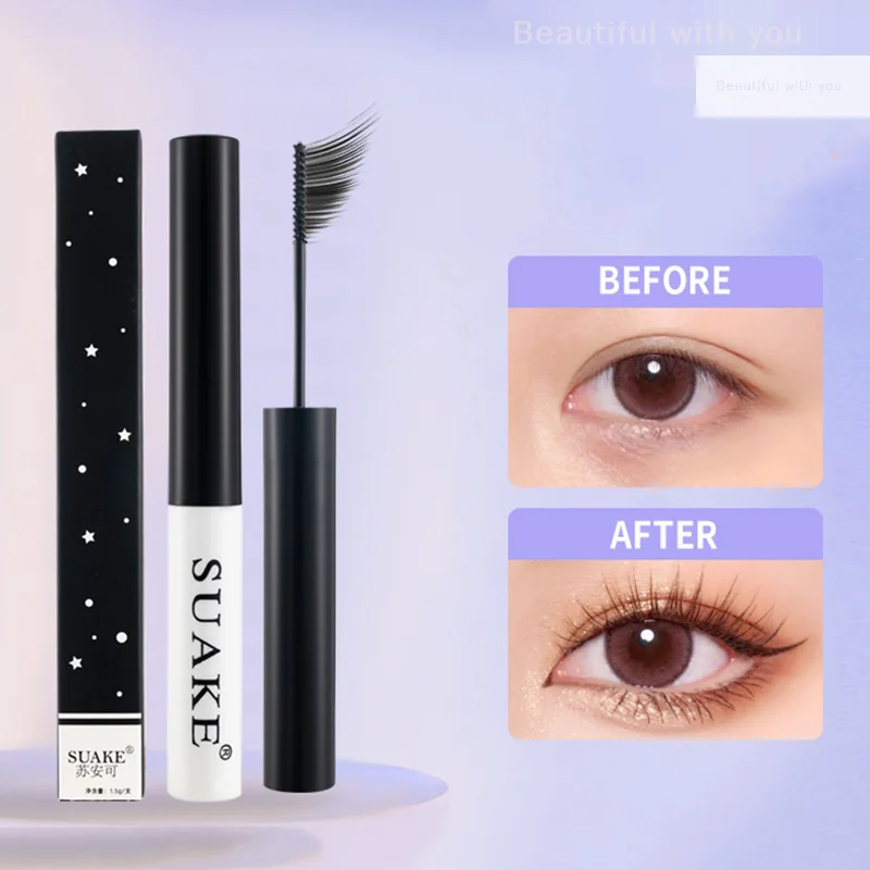 Black Mascara Lengthens Eyelashes Extra Volume Waterproof Natural Lashes Female Professional Makeup Cosmetics