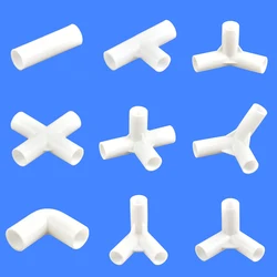 2Pcs Inner Diameter 12mm Pipe Connector Fitting Elbow 4-Way Joint 60/90/120/135 Degree Tee Home Shelf Tent Fixed Fittings