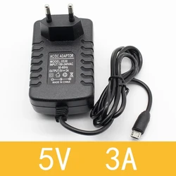 1pcs high quality 5v 3a Micro Usb Ac/dc Power Adapter EU Plug Charger Supply 5v3a For Raspberry Pi Zero Tablet Pc