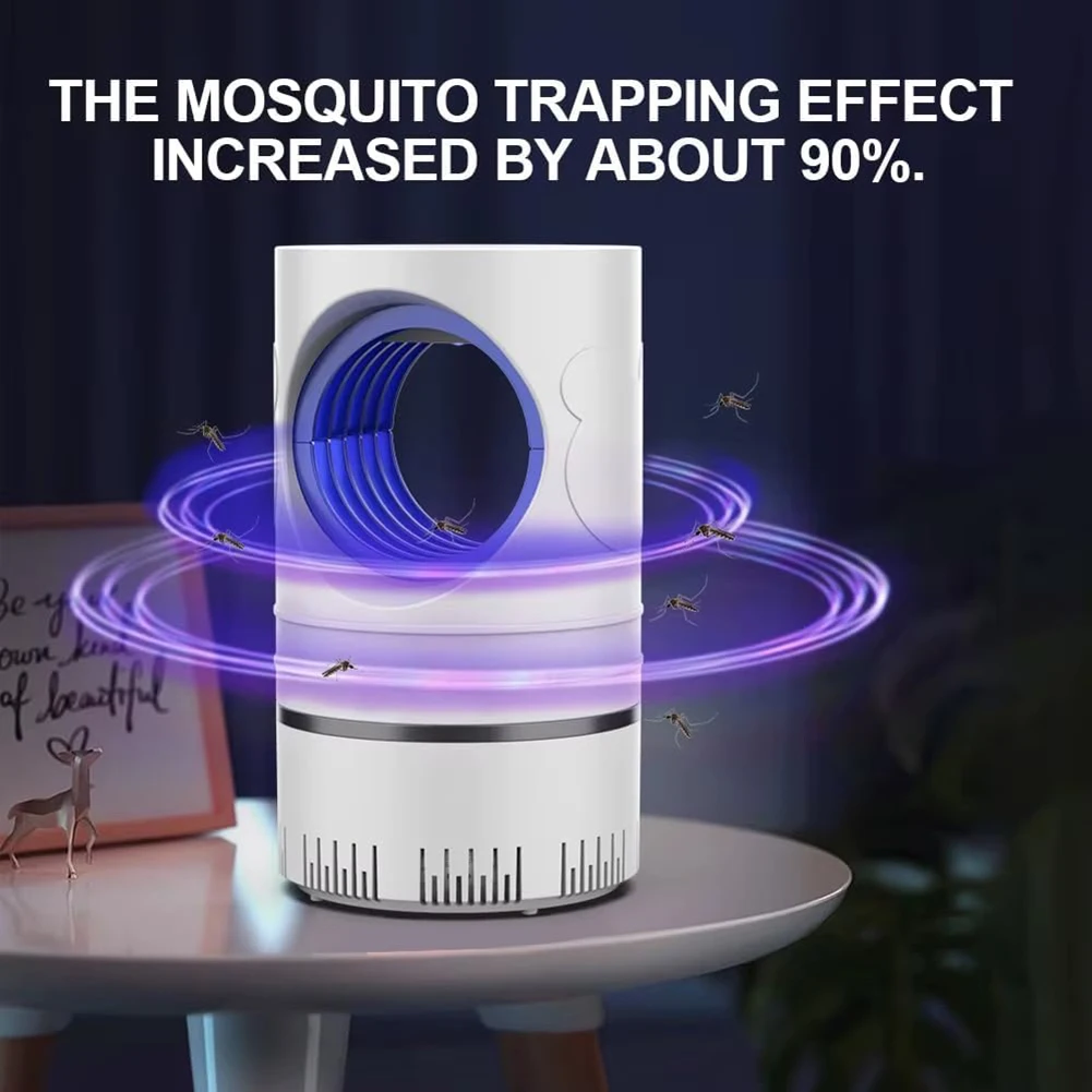 Mosquitoes Trap Killing Table Lamp USB-Powered Electronic Mosquitoes Killer Lamp High-Suction Indoor Mosquitoes Trap Lamp 1PCS