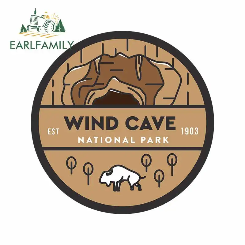 EARLFAMILY 13cm x 9,9 cm para East Wind Cave Parque Nacional refrigerador pegatinas de coche calcomanía impermeable parabrisas decoración de Anime