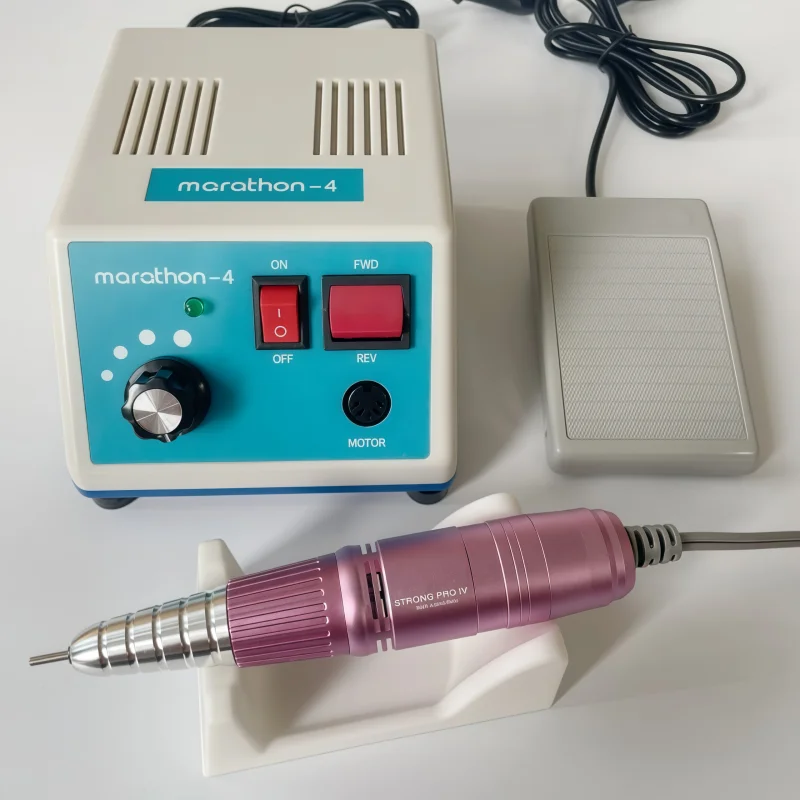 Dental laboratory strong 210 micromotor 35K per minute+polishing kit/nail polisher