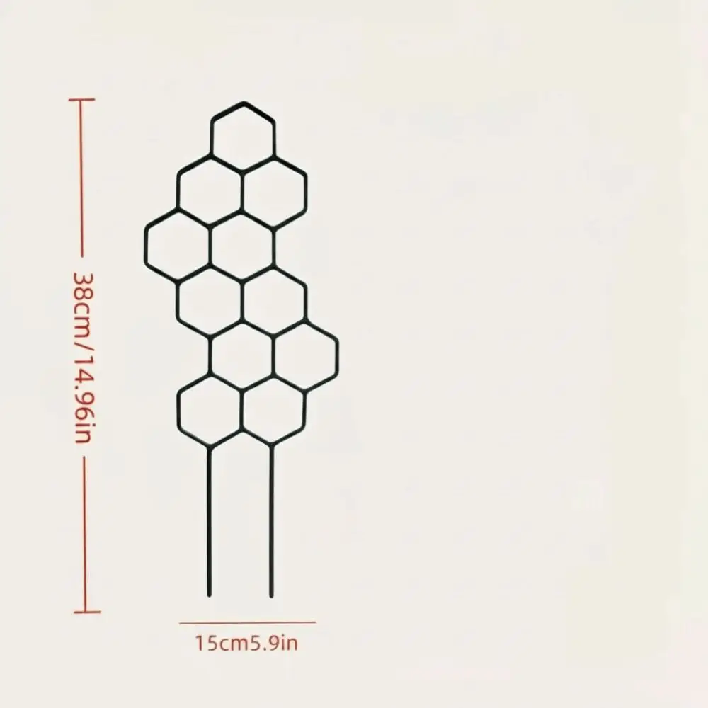 Honeycomb Design Plant Trellis Rustproof Support for Potted Vines Garden Climbing Frame Plastic Flowers Trellis Indoor Outdoor