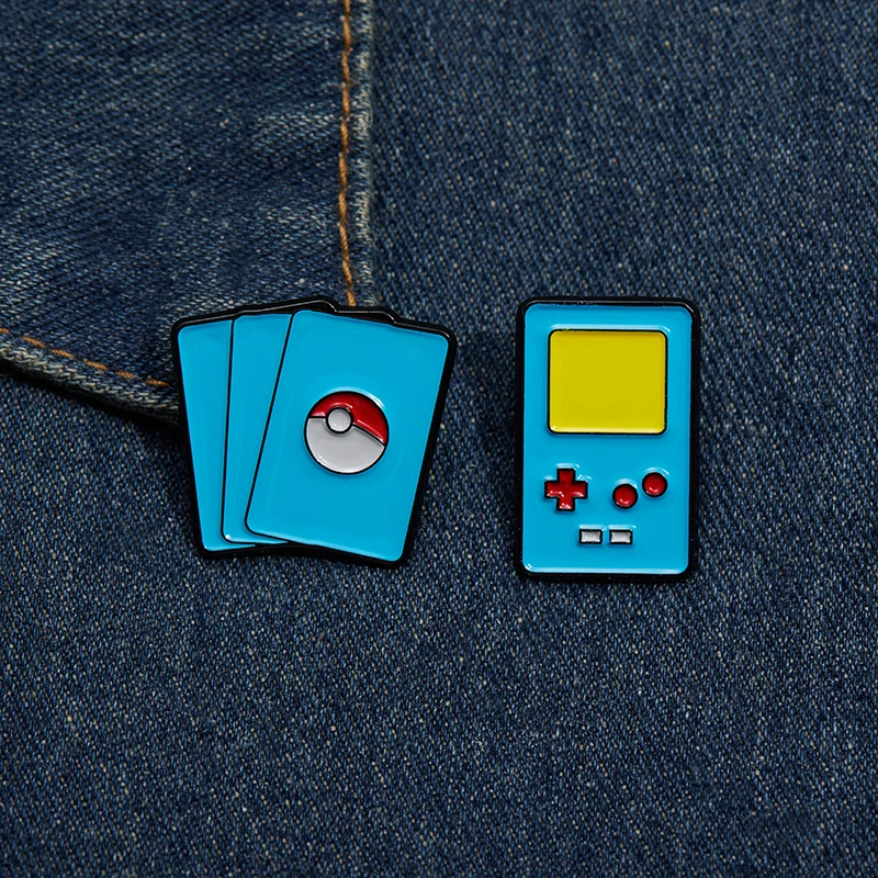 Game Console Enamel Pins Childhood Nostalgic Card Brooches Metal Backpack Clothing Lapel Badge Jewelry Gifts For Kids Friends