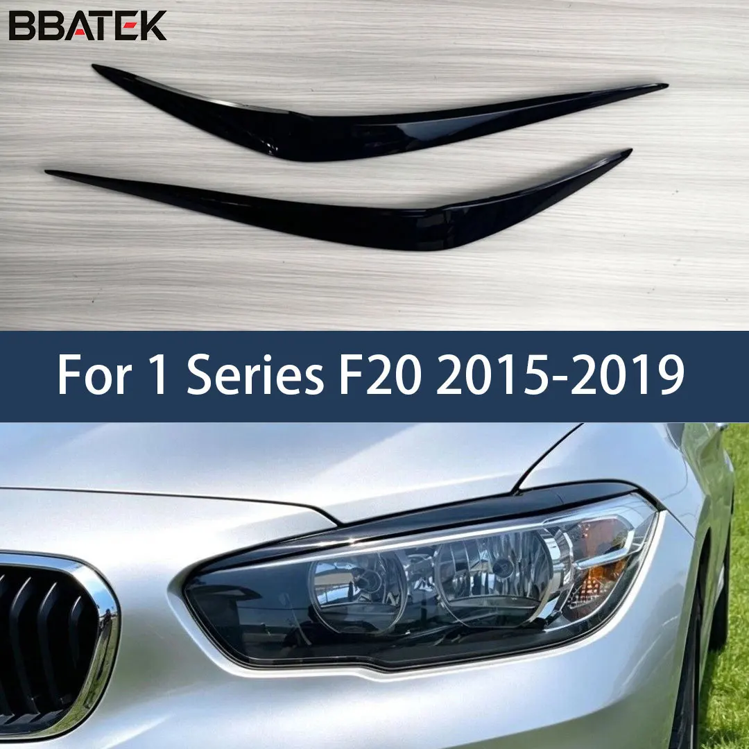 Copertura per Sopracciglia Fari Kit Carrozzeria Accessori Auto Nero Lucido per BMW Serie 1 F20 F21 116d 118i 120i 120d M135i 2015-2019