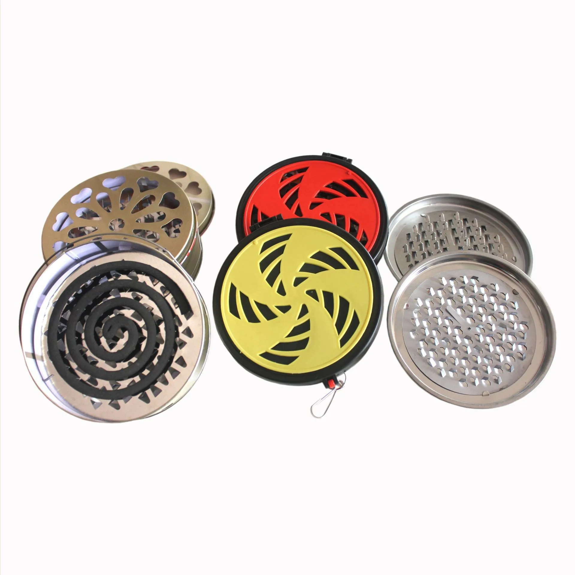 

Outdoor Mosquito Coil Plate with Lid - Summer Fishing Anti-Mosquito & Fireproof, Portable & Hangable for Indoor/Outdoor Use