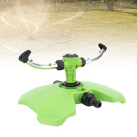 Lawn Sprinkler Garden Sprinkler Automatic 2 Arm Rotating Irrigation Grass Water Sprinkler System Imitation Raindrop For Yard