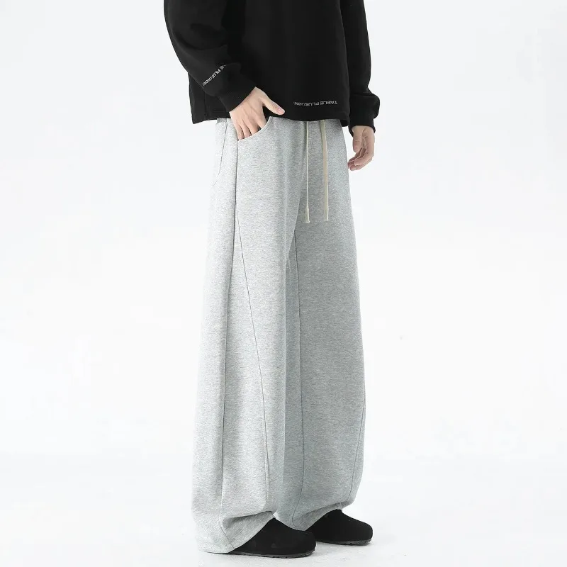 

Осенние свободные прямые повседневные брюки мужские осенние широкие универсальные спортивные штаны модные спортивные брюки Scimitar