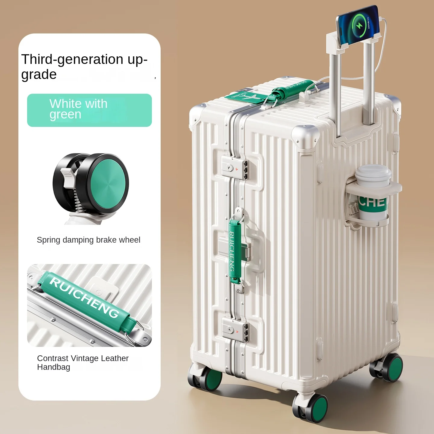 

Чемоданы для путешествий 26/30 дюймов PLUS: вместительные, прочные и долговечные, с утолщенным корпусом из поликарбоната и алюминиевой рамой, на колесиках, 20-дюймовый чемодан для ручной клади.