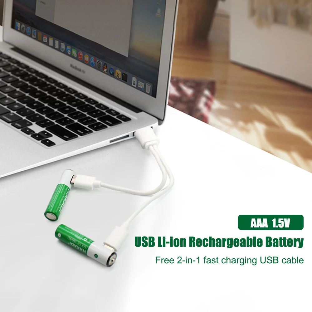 

New AAA Batteries 1200mAh Original Rechargeable High Capacity Li-ion AAA Battery +Charger for Computer Clock Radio Video Game
