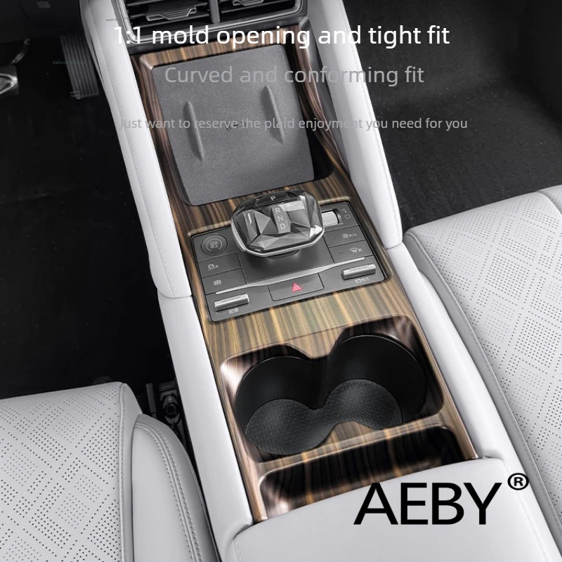 AEBY For BYD Atto 2 Smart Driving Editio 2024 Walnut Wood Grain Interior Trim Kit,Interior Dashboard Trim Kit,Car Interior