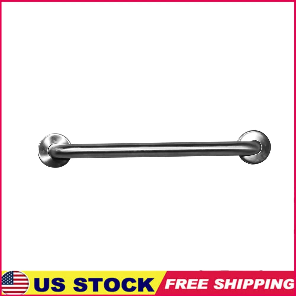 

24 Inch Satin Stainless Steel Grab Bar 1.25 Inch Diameter Bathroom Safety Rail ADA Compliant Easy Grip Support Bar
