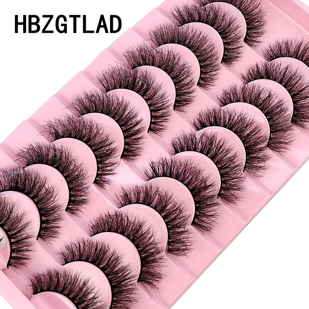 HBZGTLAD 10 Paar 3D Kunstnerz-Wimpern Flauschig Weich Voll Dick Natürlich Lang Falsche Wimpern Lockige Wimpern Großhandel Wimpern – Detail 23