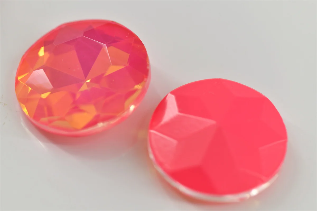 Wassermelonenrote Gelee-Rhinestone-Perlen mit spitzem Rücken, Strass-Perlen, Schmuck, Kleidung, DIY