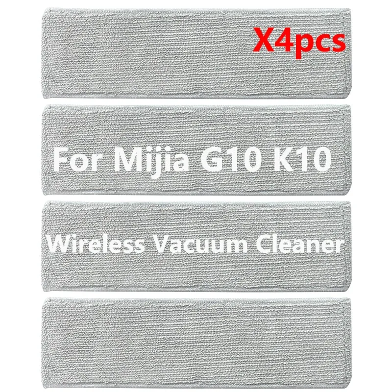 4PCS Mop Cloth For Xiaomi Mijia G10 K10 Wireless Vacuum Cleaner Mop Replacement Accessories Parts Thickening Wipe Dishcloth