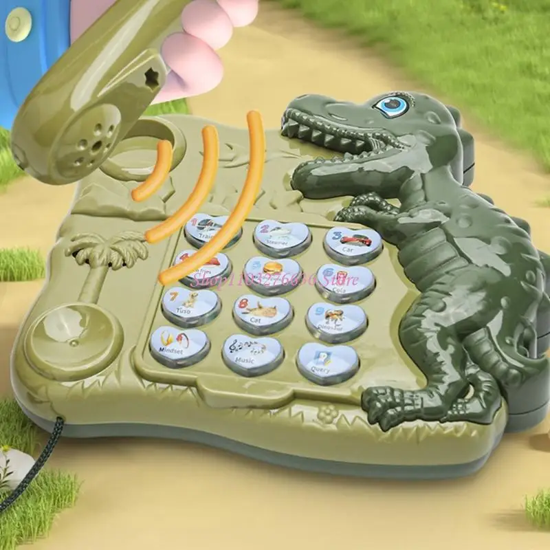 Giocattolo educativo interattivo a forma dinosauro r6fd per i più piccoli abilità comunicative narrative