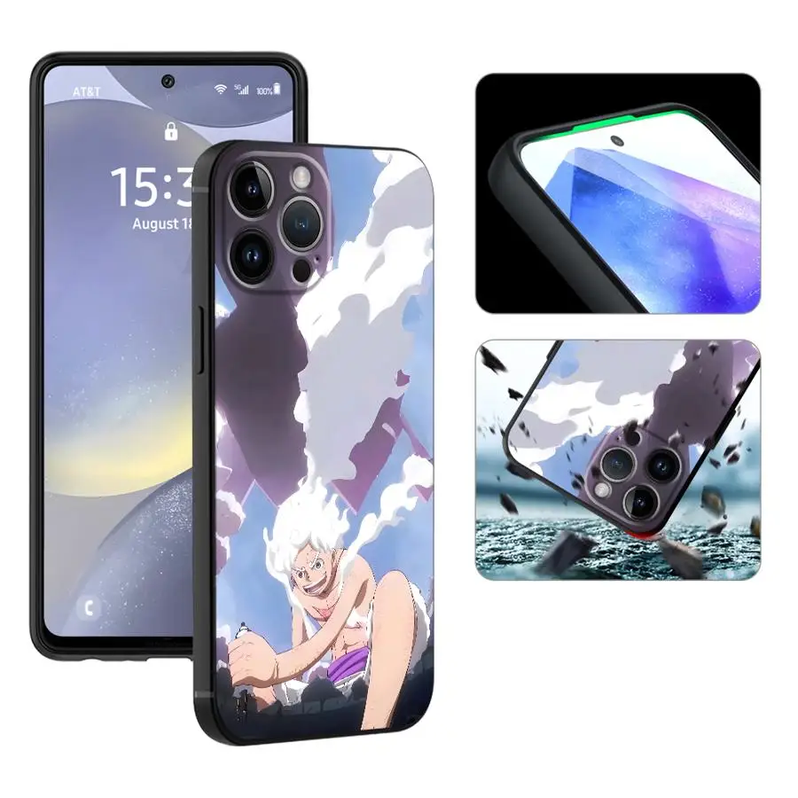 حافظة لهاتف آيفون XS Max 17Air 7 8 15 16 14 Plus XR 13 12 11 17 Pro Max غطاء هاتف ناعم أسود من قطعة واحدة