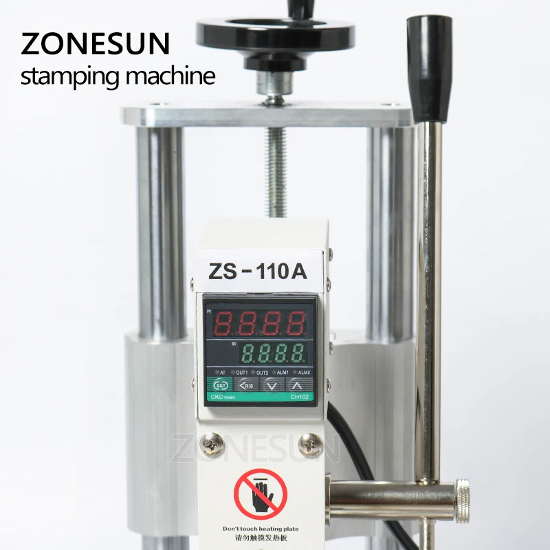 ZONESUN ZS110A 110V/220V DIY Gift PVC LOGO Leather Hot Foil Stamping Bronzing Embossing Machine Heat Press Machine