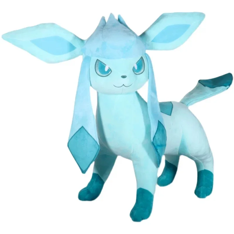 Pokemon Plush toy Characters Kawaii Large Glaceon 60cm High Quality Stuffed Animals doll Children's Birthday Holiday Gifts