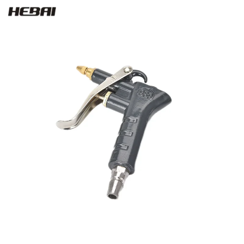 HEBAI Pneumatic Air Dust Blowing Gun 989AirBlowGun  Aluminum Air Dust Gun Angled Bent Nozzle Pistol Grip Pneumatic High Pressure