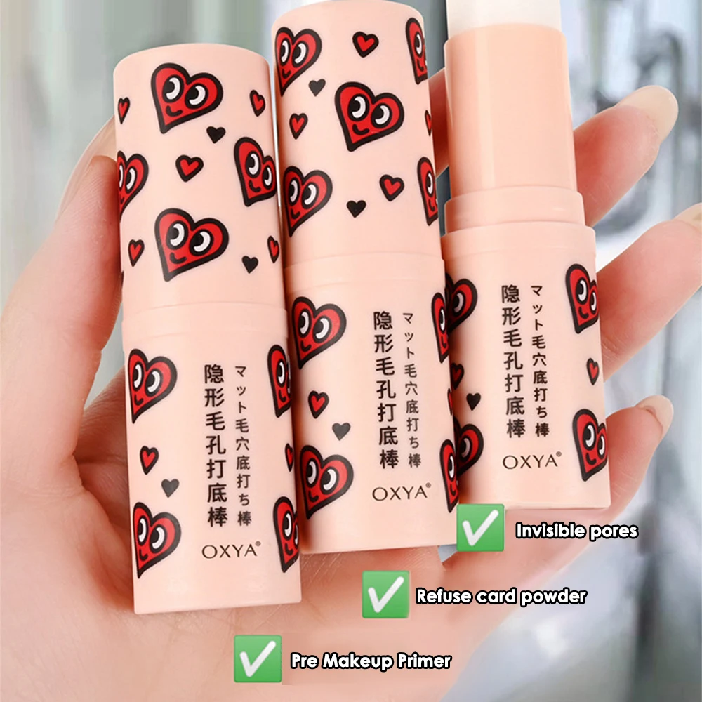 2023 Nieuwe Onzichtbare Porie Gezicht Primer Langdurige Make-Up Primer Stick Foundation Olie Controle Gezicht Matte Primer Koreaanse Cosmetische