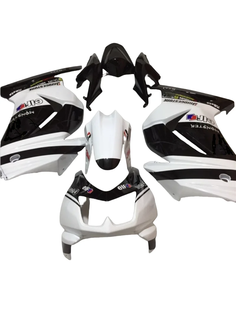 Injection fairing kits for Kawasaki Ninja 250R 2008-2014 white black motorcycle fairings ZX250 08-14 fairing