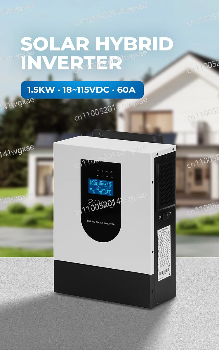 1.5KW 12V Off-Grid Solar Power Inverter Hybrid Single Phase 60Hz Auto Switch Inverter