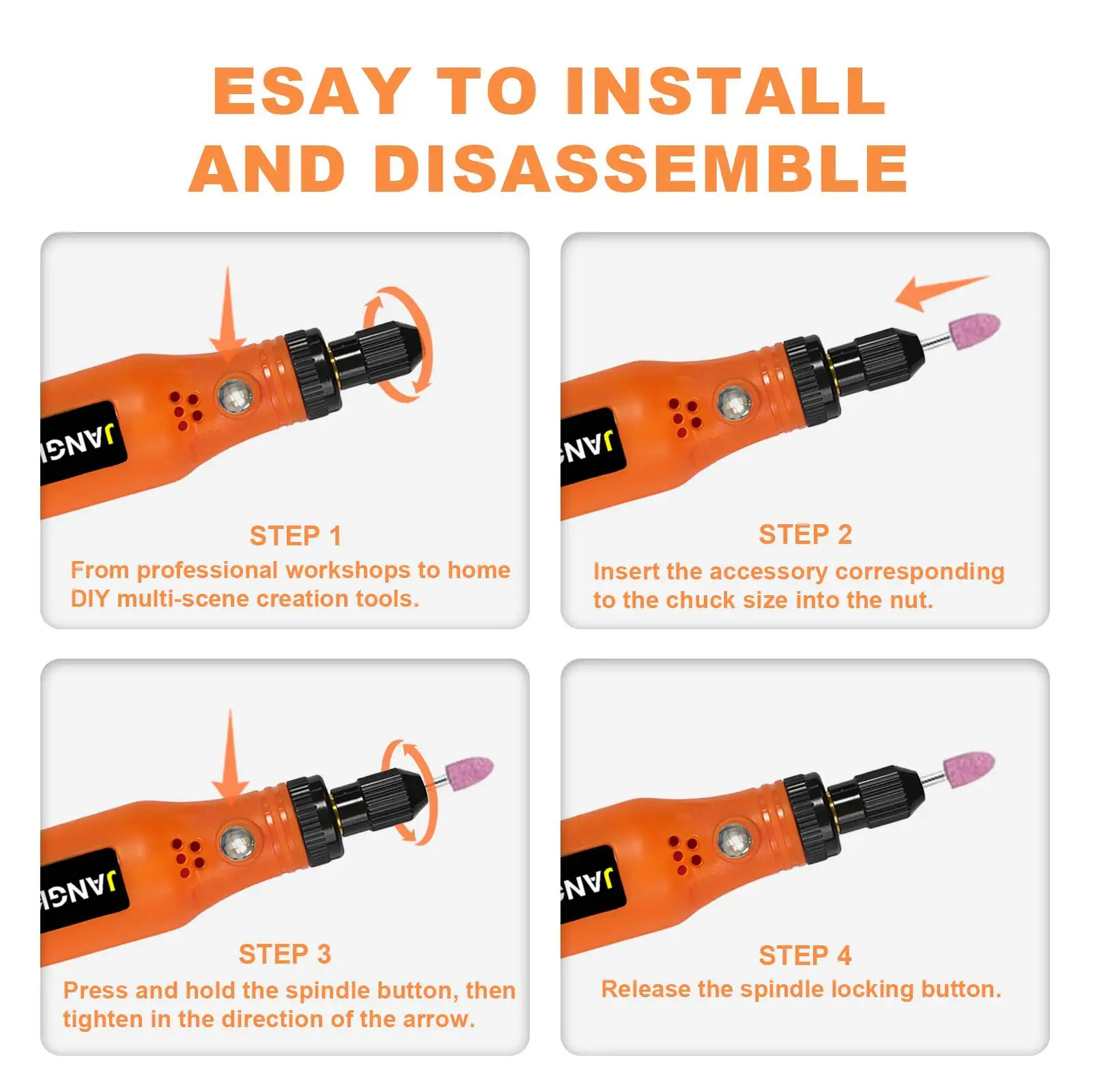 USB Cordless Rotary Tool Kit Woodworking Engraving Pen DIY For Jewelry Metal Glass Mini Wireless Drill