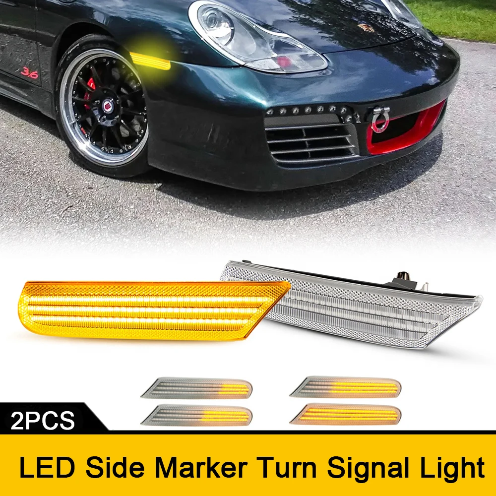 

Repeater LED Turn Signal Lights For Porsche Boxster Typ 986 911 Targa Typ 996 GT2 GT3 Turbo 4S Carrera 4S 997 996 Car Indicator