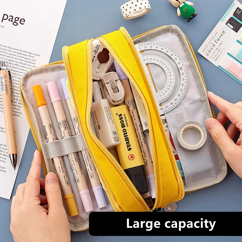 Large Capacity Pencil Case School Multifunction Pen Case Big Pencil Cases Bags Office Pencils Pouch Students Stationery Supplies image 5