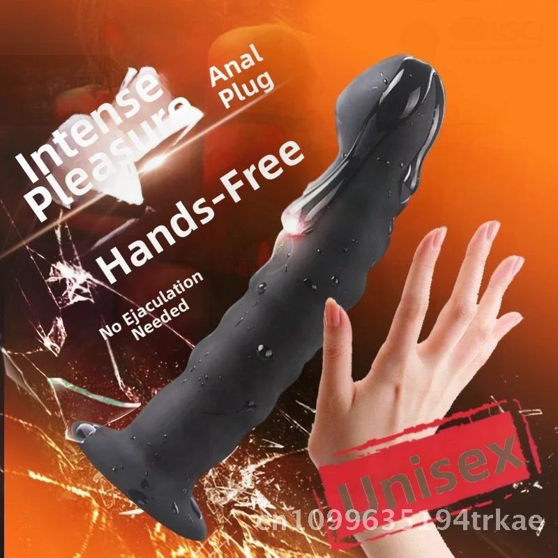 男性用シリコン製アナルプラグ、大型吸盤付き、gスポット、後庭マッサージ、前立腺刺激、大人用オナニー器具、オーガズム用